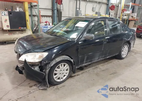 2004 Honda Civic Lx z USA, uszkodzony, nr VIN 1HGES16574L020437